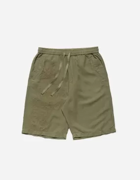 5121 Dragon Bamboo Hemp Track Shorts Olive OG-107F