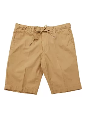 Acorn Brown Seersucker Stretch Shorts