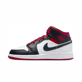 AIR JORDAN 1 MID GYM RED BLACK TOE GS (YOUTH'S) 2023