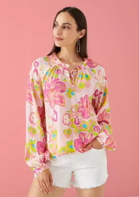 Alivia Ashley Top Pink Multi