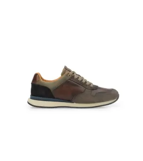 Ambitious Mens Premium Brown Leather Fashion Trainer 13060-7129AM