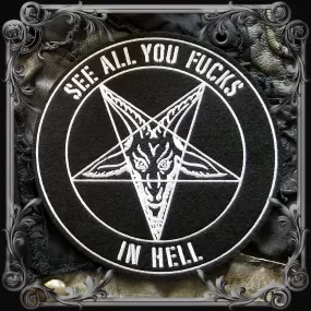 Baphomet Satanic Patch - 8 inches