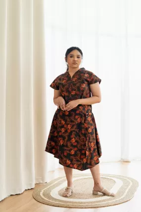 Batik Cascade Skirt Taman Sari