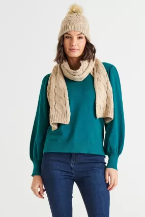 Betty Basics Thelma Scarf - Oat