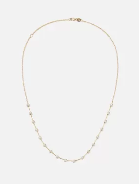 Bezel Diamond Necklace