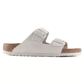 Birkenstock Women's Arizona Soft Footbed - Antique White Suede