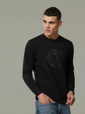 Black Solid Sweat Shirt