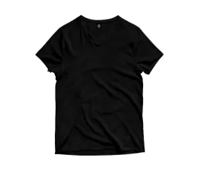 Black V-Neck T-Shirt