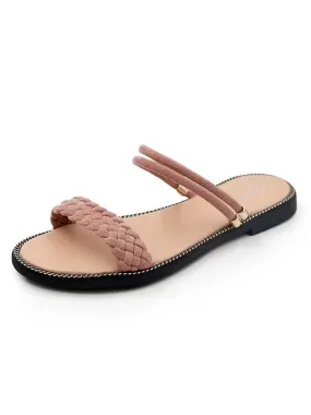 Braided Band Slip On Fashion Sandals