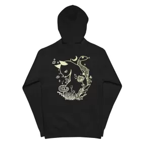 Cat And Snake, Unisex Fleece Zip-Up Hoodie