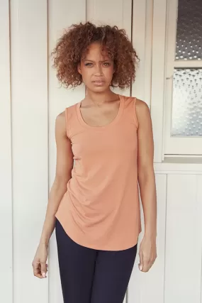 Classic Scoop Singlet - Apricot