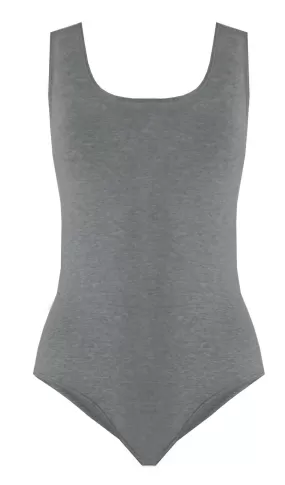 {Clearance Stock} Organic Bamboo Bodysuit in Grey