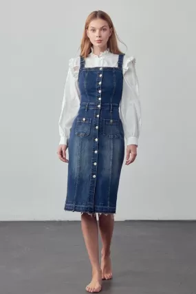 Denim Suspender Dress