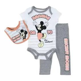 Disney Baby 3 Pc Layette Set - Hanging On To The Weekend