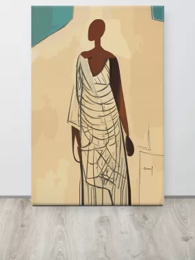 Femme en Gold | Canvas Art Print