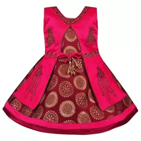 Girls Embroidered Ethnic Dress