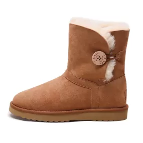 Hope - Classic Button Women's UGG Boot - Premium Australian Merino Sheepskin