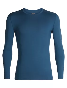 icebreaker Merino Base Layer Men's 260 Tech Top Long Sleeve Crewe - Winter Outdoor Camping Trekking Hiking