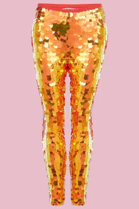 INDUS SEQUIN LEGGINGS - FOX