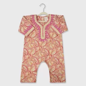 Jalabiya Onesie Ghaliya Paisleys Collection - Maroon