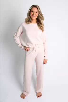 Lemonwood Cashmere Wide Leg Pant | Pink