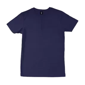 Navy Blue Henley T-Shirt