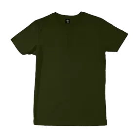 Olive Green Henley T-Shirt