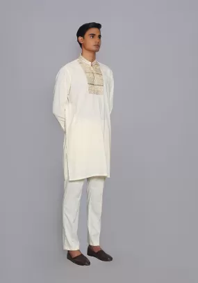 Premium Poly Viscose Vanilla Ice  Embroidered  Suit