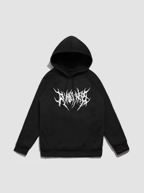 Punk Gothic Letter Print Hoodie