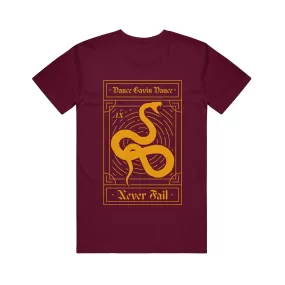 Snake Tarot Maroon T-Shirt