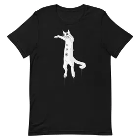 Spooky White Cat, Unisex T-Shirt