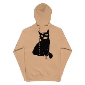 Third Eye Black Cat, Unisex Fleece Zip-Up Hoodie