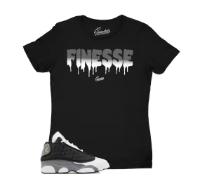 Womens Black Flint 13 Shirt - Finesse- Black